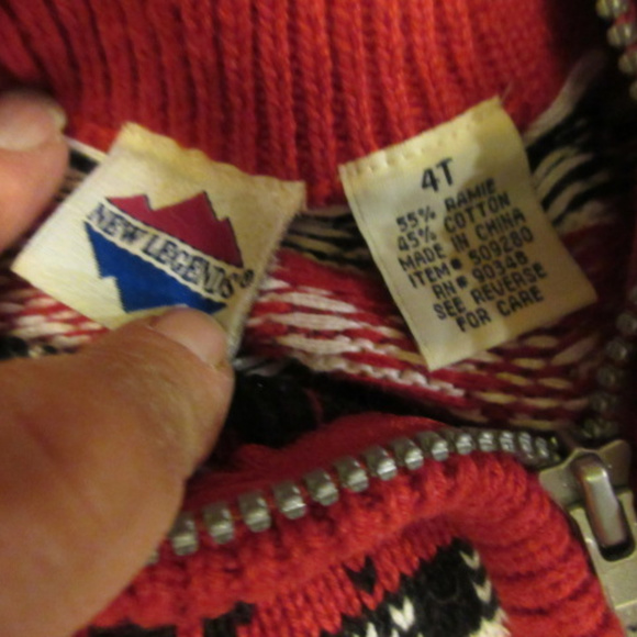 NEW LEGENDS 4T Child's Ramie/Cotton Sweater - Picture 3 of 5